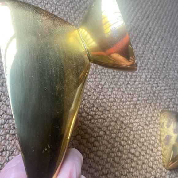 Jonathan Adler Anvil brass and enamel bowls small and medium set of 2 - Picture 11 of 14